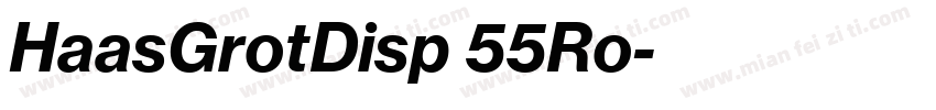HaasGrotDisp 55Ro字体转换